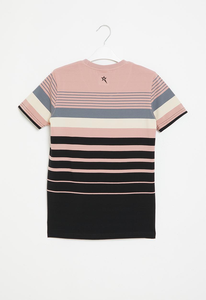 SOVIET - Boys crew neck y/dye stripe - salmon