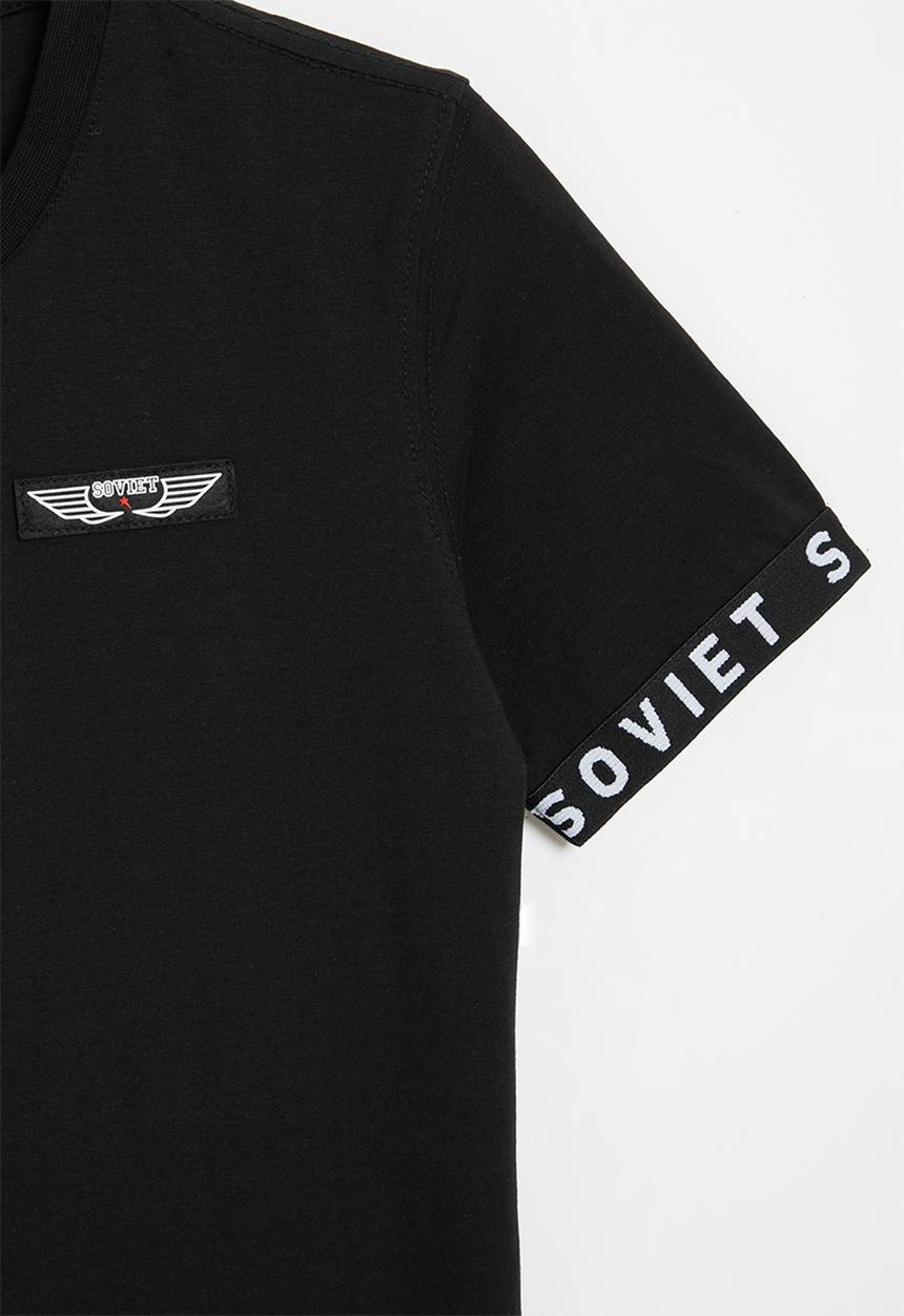 SOVIET - Boys fashion tee - black