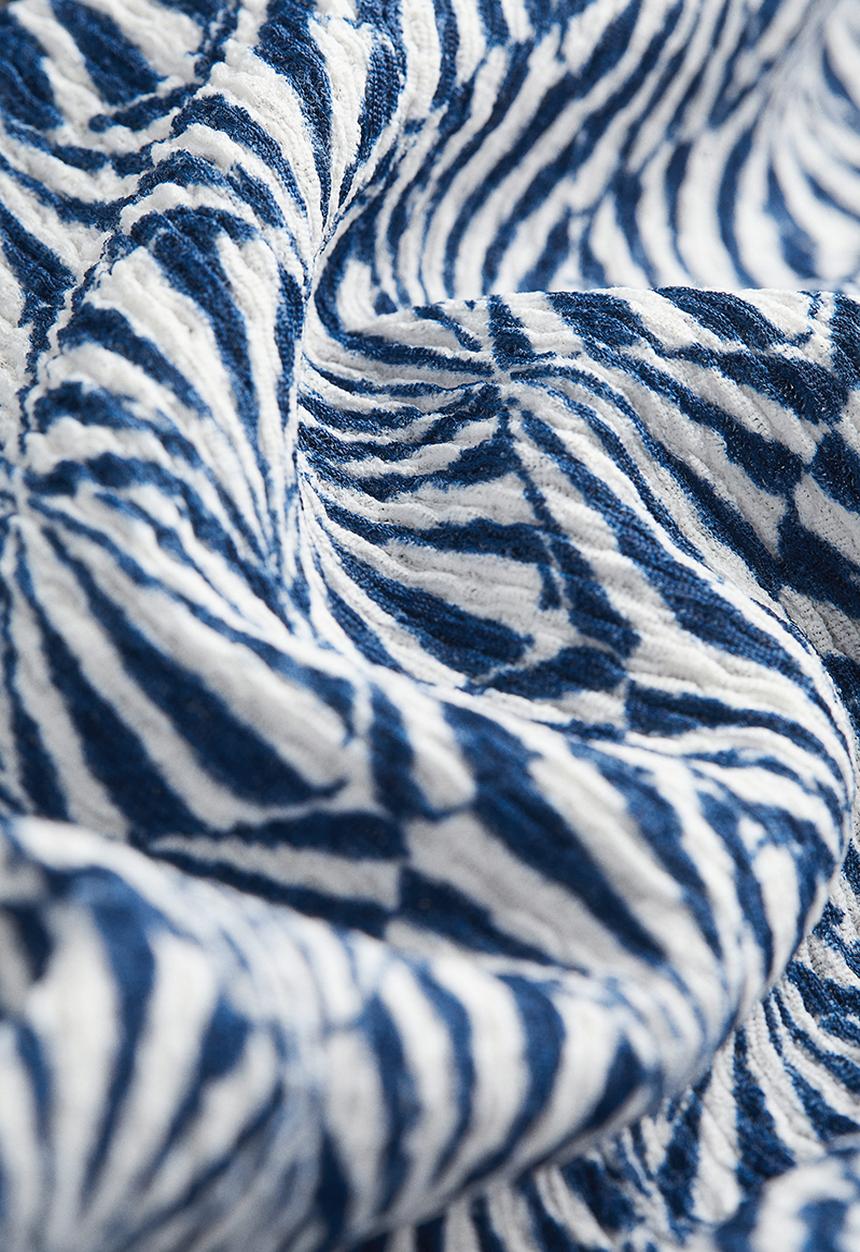 H&M - Pull-on jersey trousers - dark blue patterned