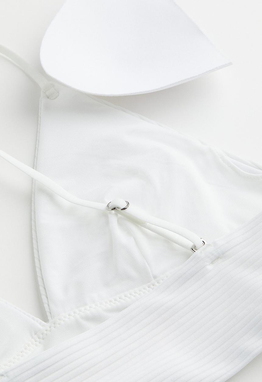 H&M - Padded bikini top - white