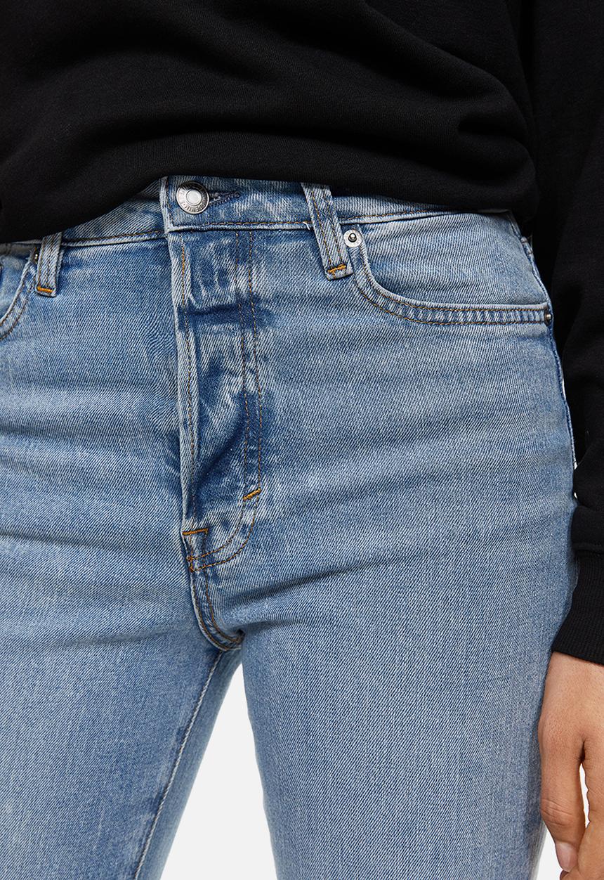 H&M - Mom fit ultra high ankle jeans - light denim blue washed