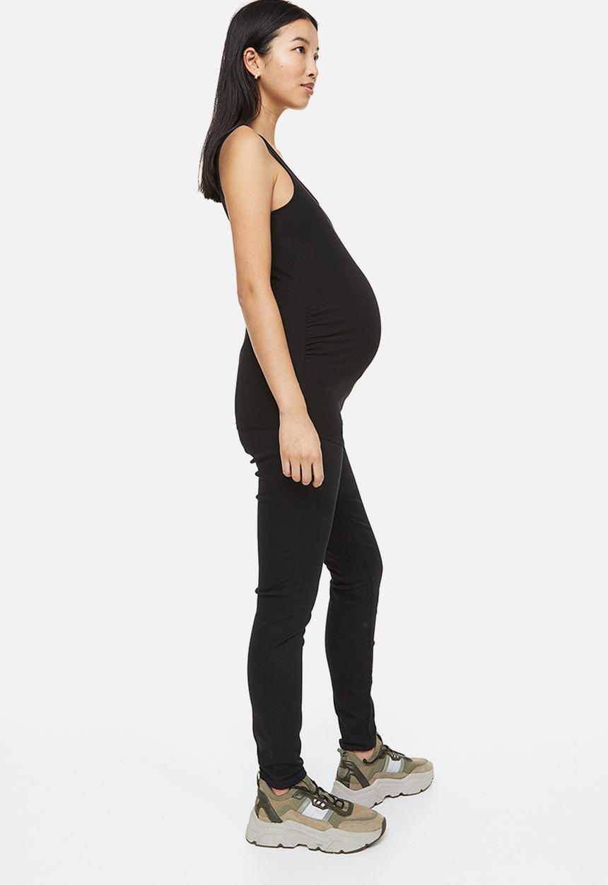 H&M - Mama 2 pack cotton vest tops - black