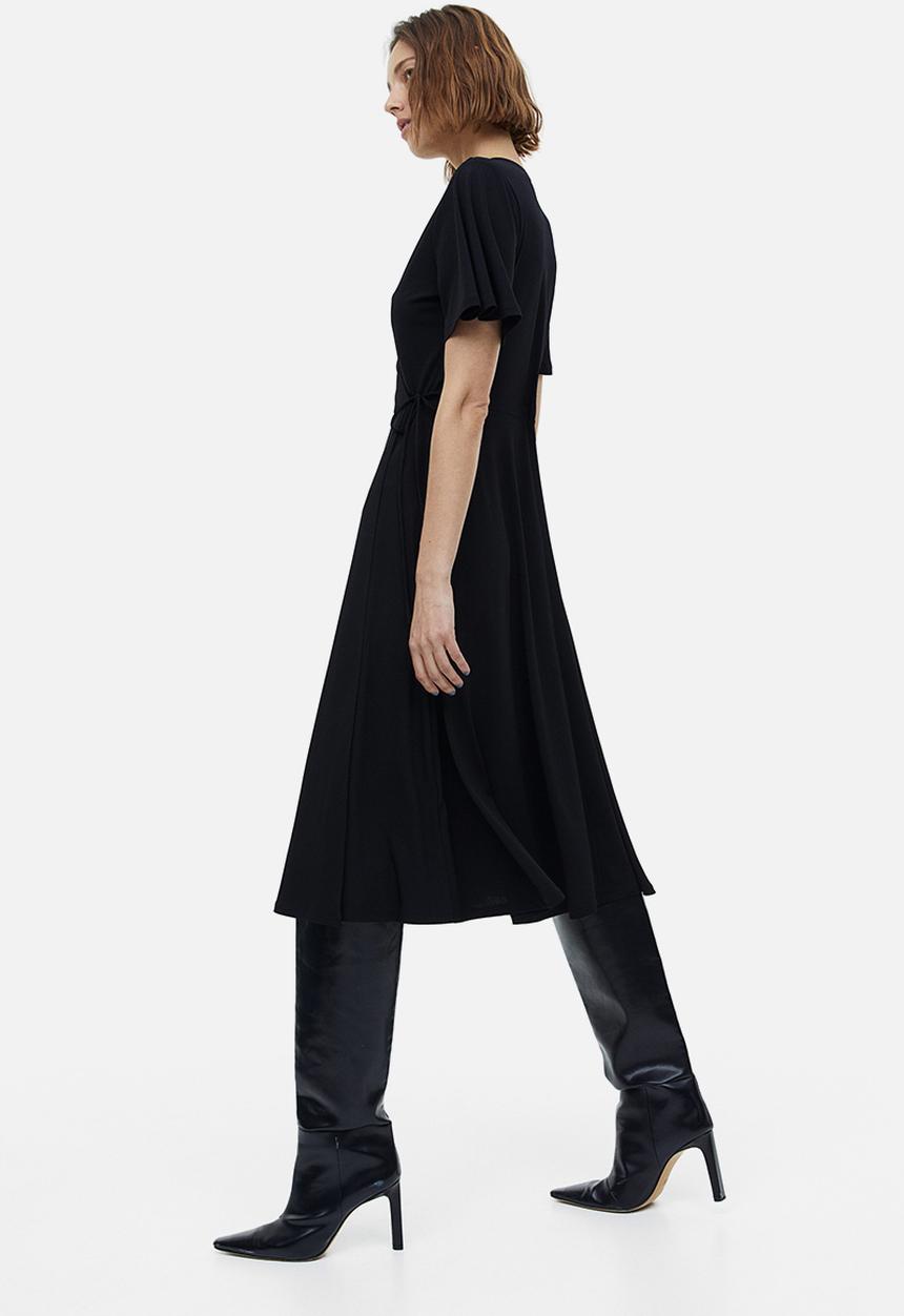 H&M - Jersey wrap dress - black