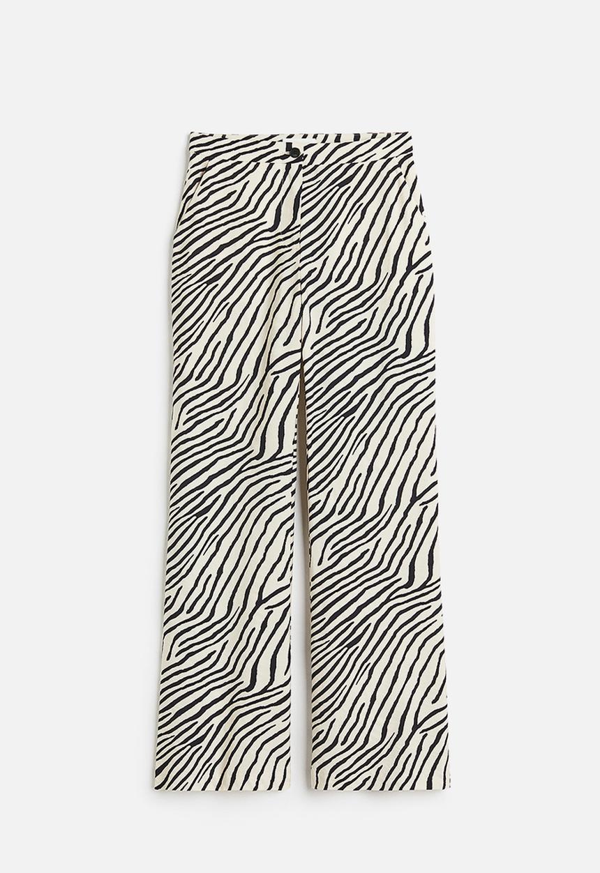 H&M - Flared trousers - white multi