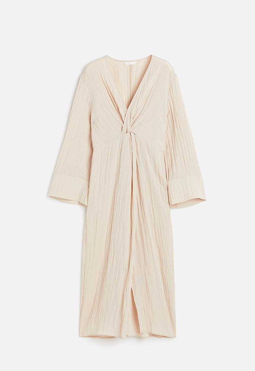 H&M - Knot-detail dress - beige