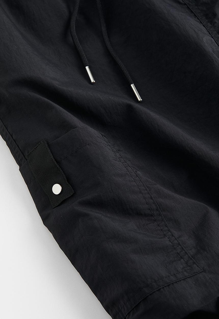 H&M - Nylon parachute trousers - black