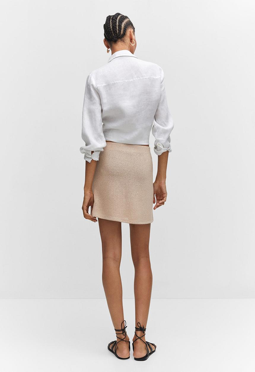 MANGO - Skirt stilly - sand