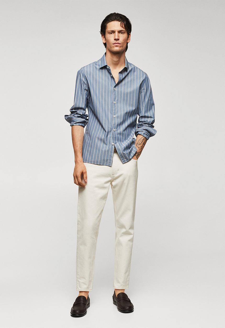 MANGO - Shirt sorgues - blue 