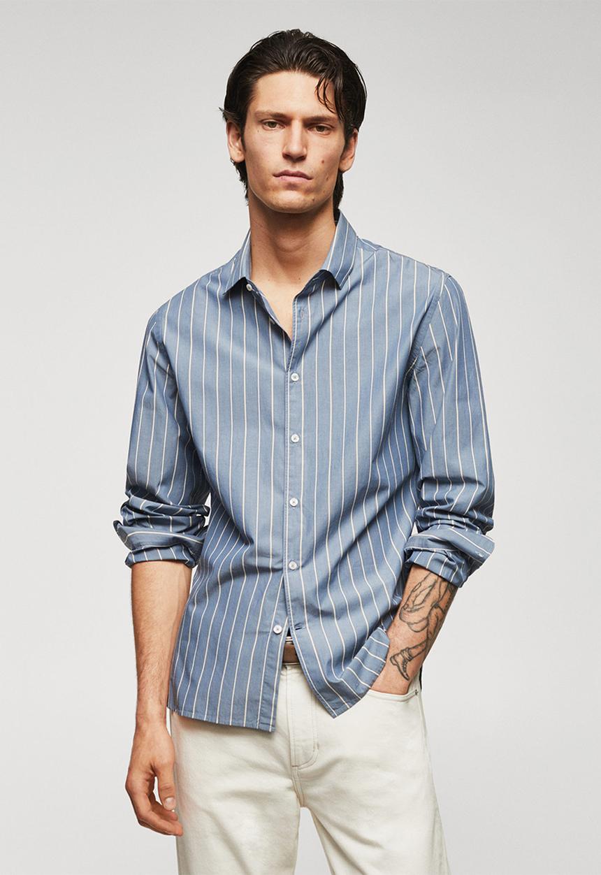 MANGO - Shirt sorgues - blue 