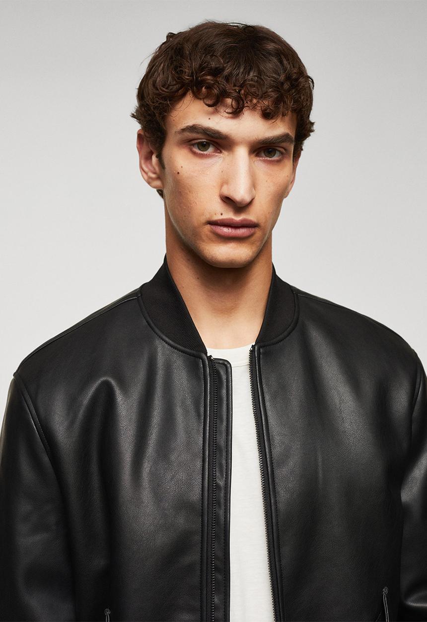 MANGO - Jacket pla - black 