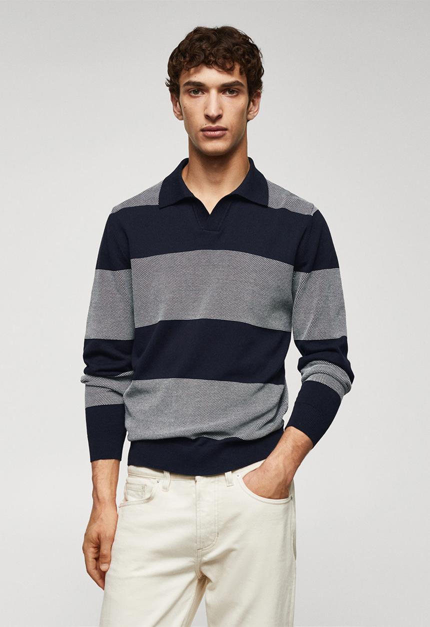MANGO - Polo shirt fausto - navy 