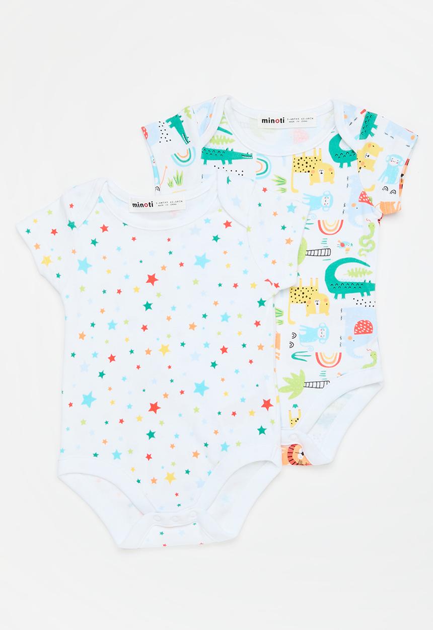 MINOTI - 2 Pack bodysuit - white