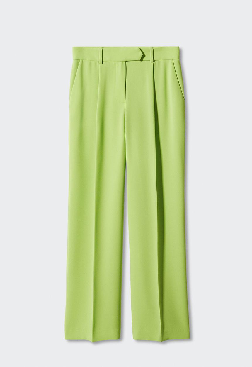 MANGO - Trousers igu - bright yellow