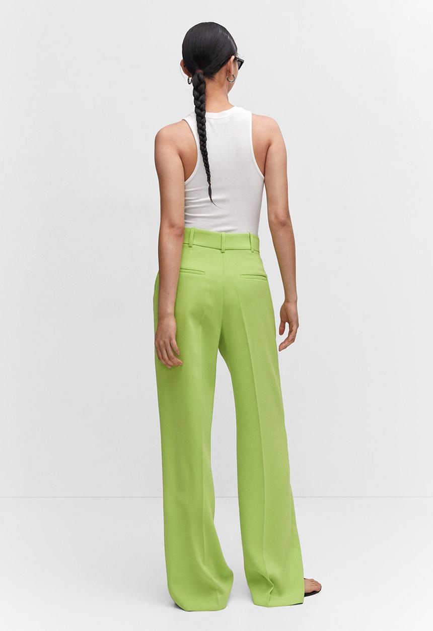 MANGO - Trousers igu - bright yellow