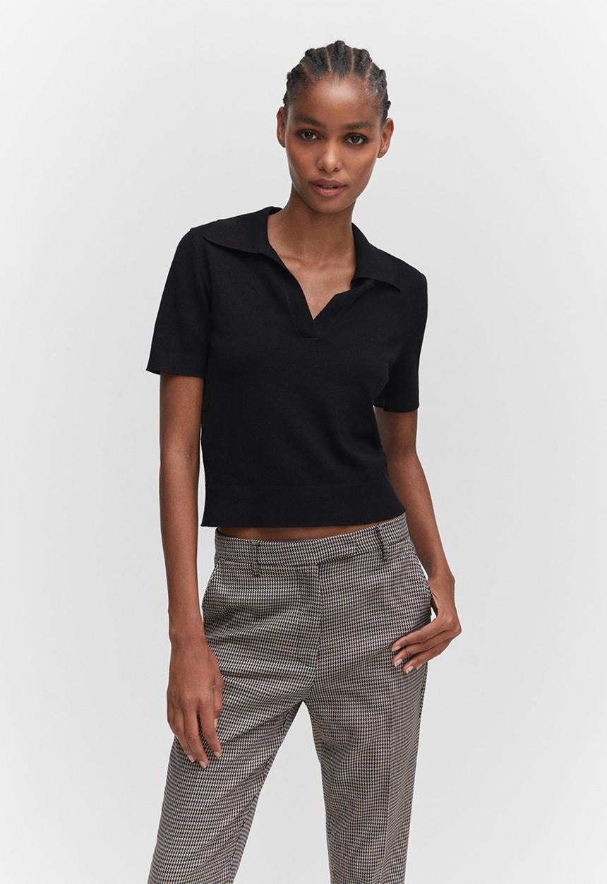 MANGO - Trousers warm - medium blue