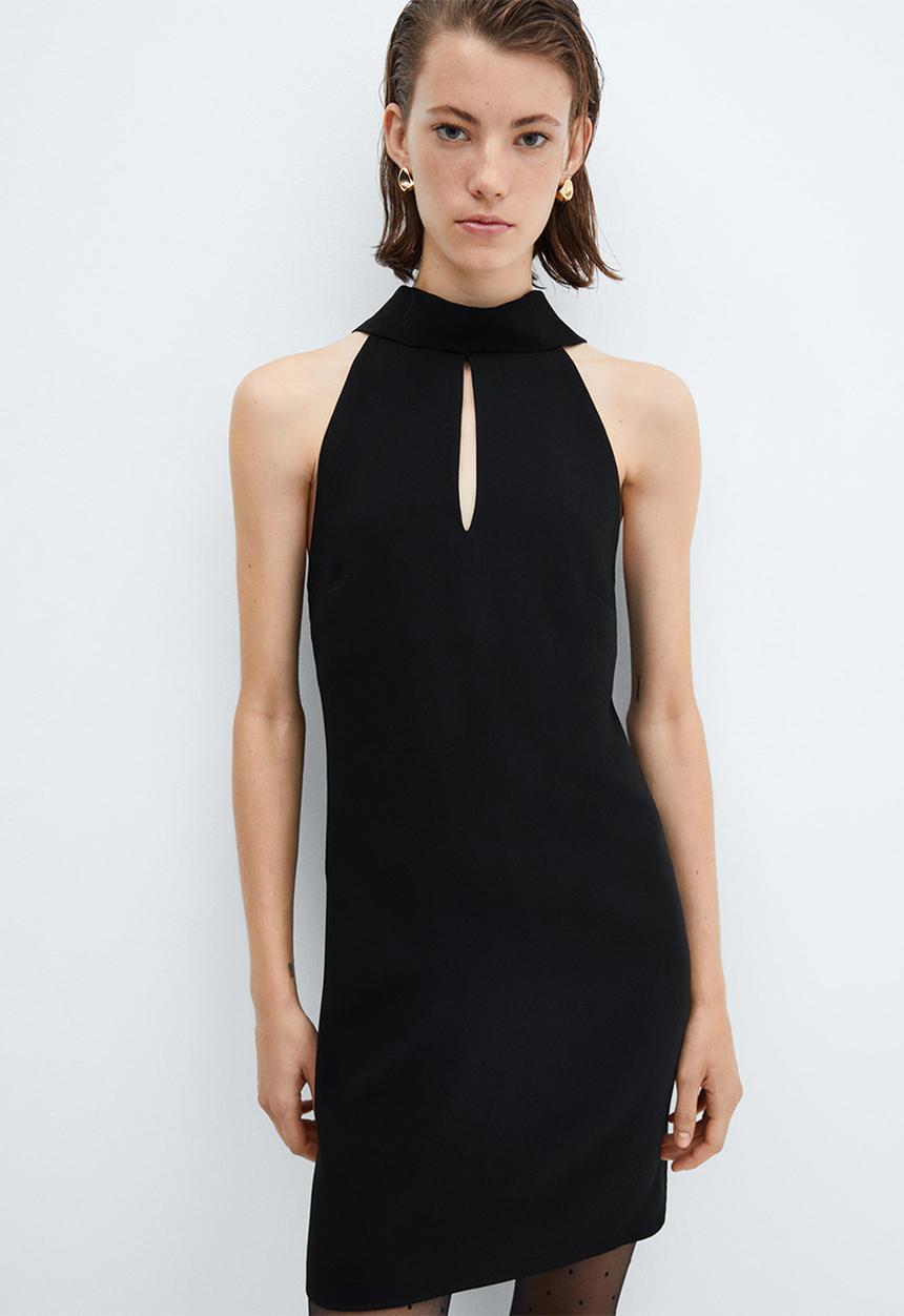 MANGO - Dress charlot - black