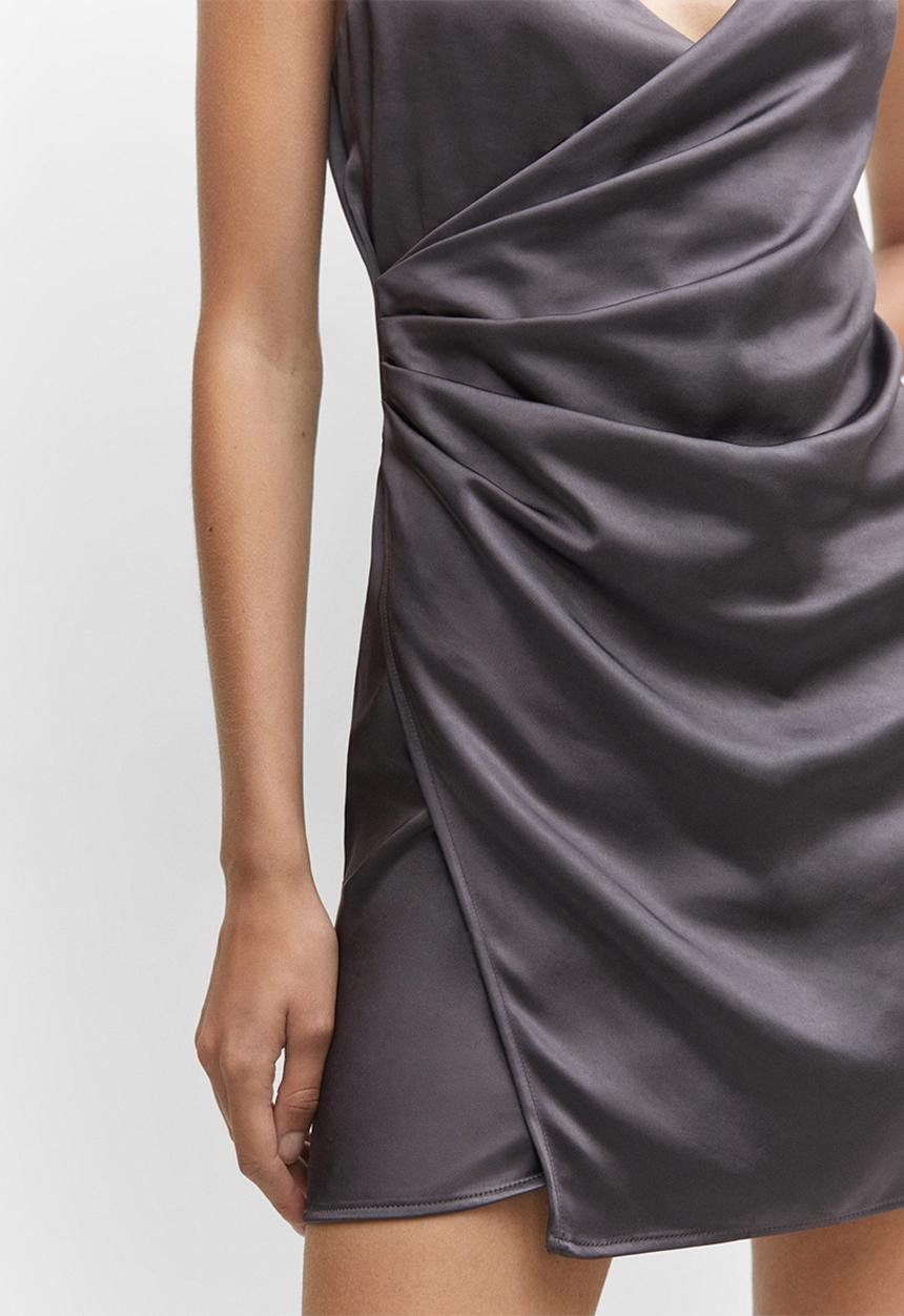 MANGO - Dress gala - medium gray