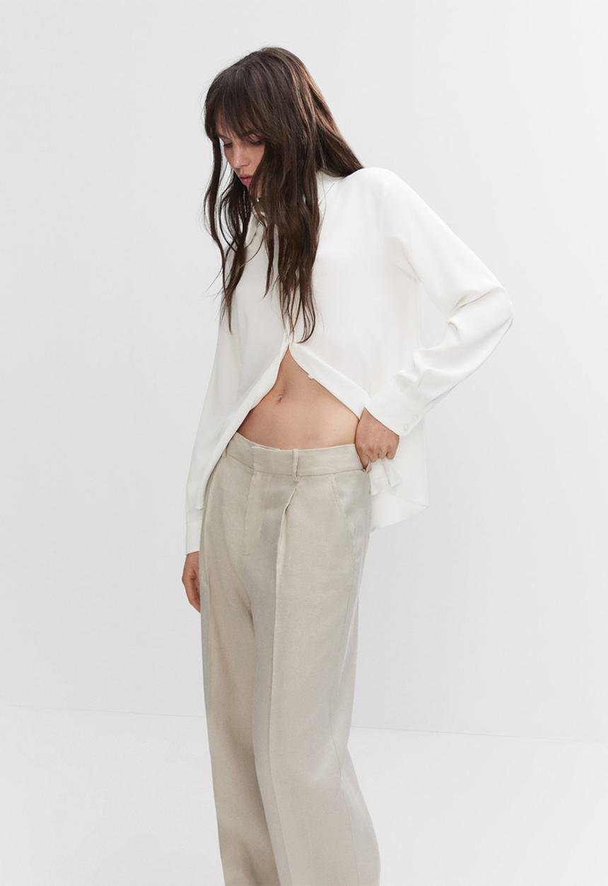 MANGO - Shirt basic - natural