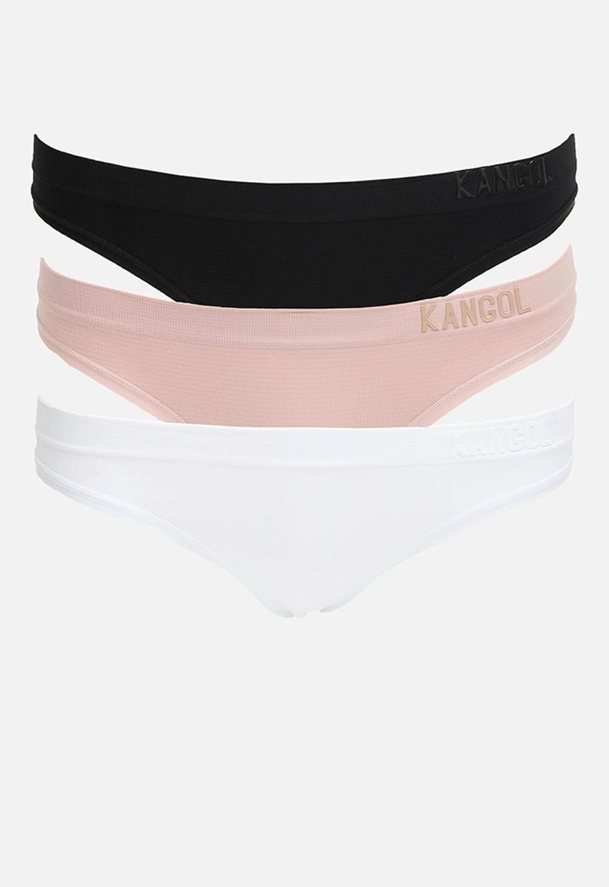 KANGOL - 3pk seamless thong - multi