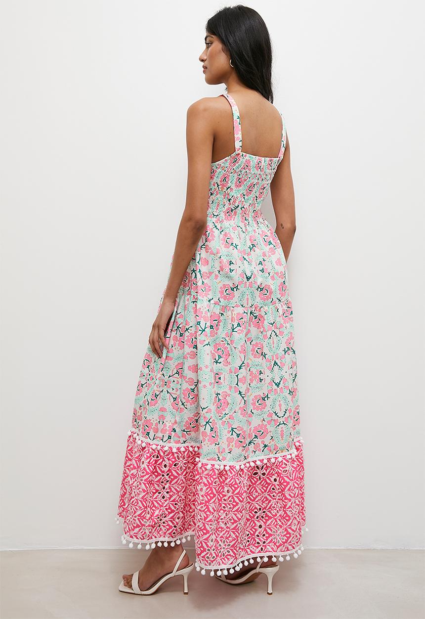 Superbalist - Trim detail maxi dress - pink