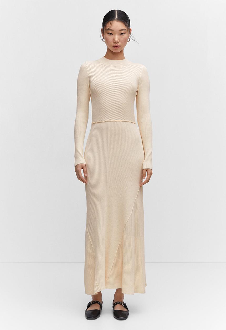 MANGO - Dress fredi - light beige