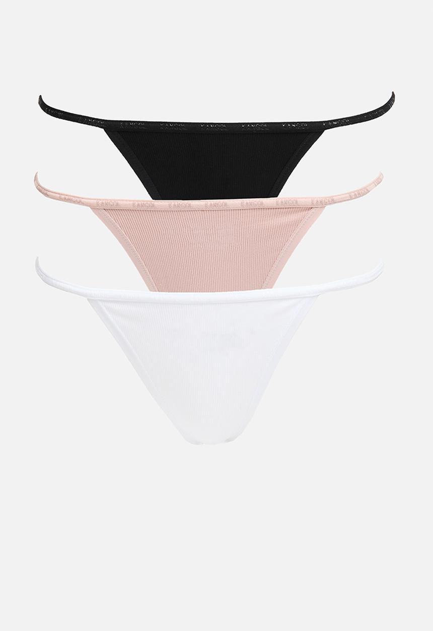 KANGOL - 3pk seamless ribbed t-string - multi