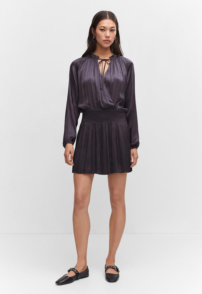 MANGO - Dress romy - charcoal