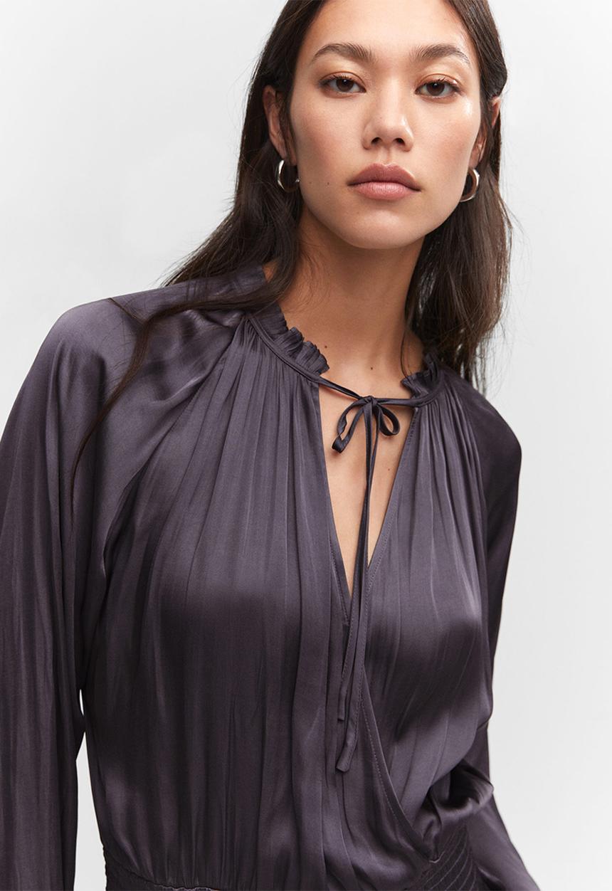 MANGO - Dress romy - charcoal