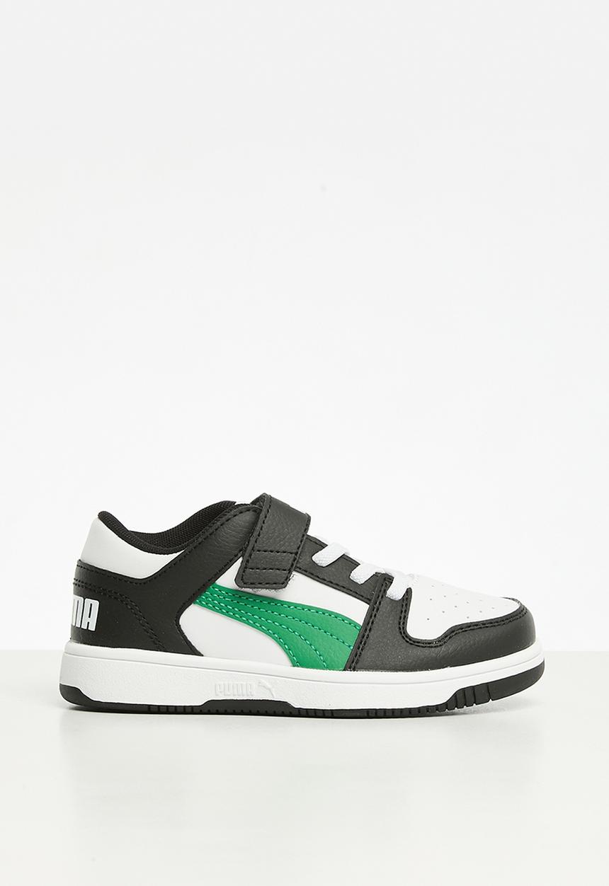 PUMA - Rebound layup lo sl v ps - PUMA white/archive green/PUMA black