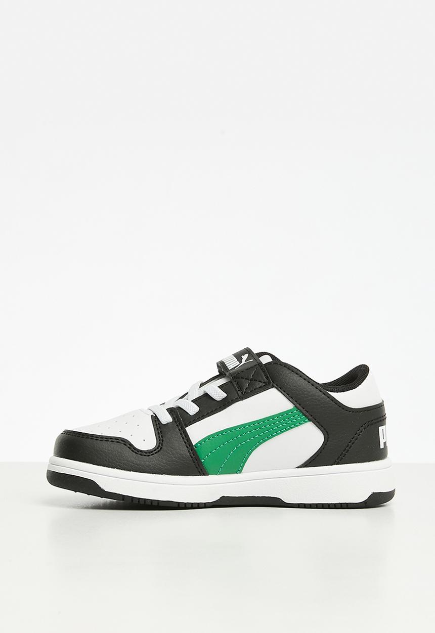 PUMA - Rebound layup lo sl v ps - PUMA white/archive green/PUMA black