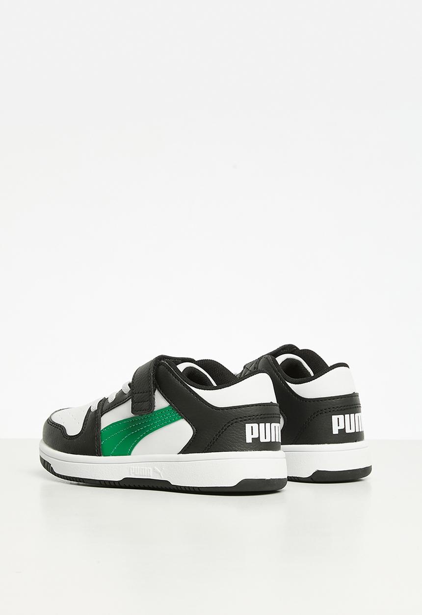 PUMA - Rebound layup lo sl v ps - PUMA white/archive green/PUMA black