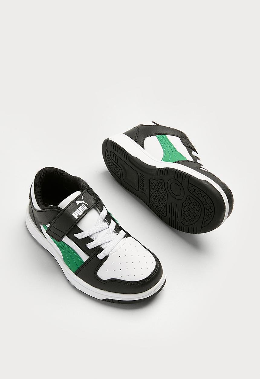 PUMA - Rebound layup lo sl v ps - PUMA white/archive green/PUMA black