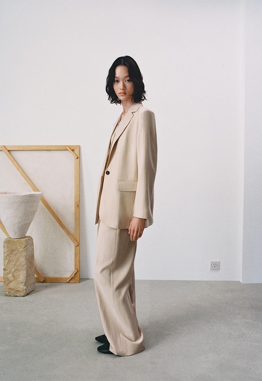 MANGO - Trousers bo - light beige
