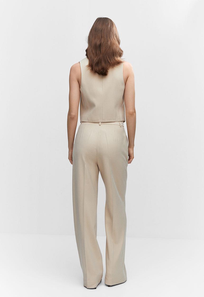 MANGO - Trousers bo - light beige