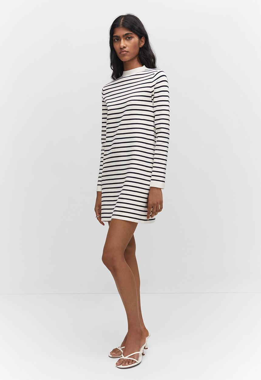 MANGO - Dress titus - light beige