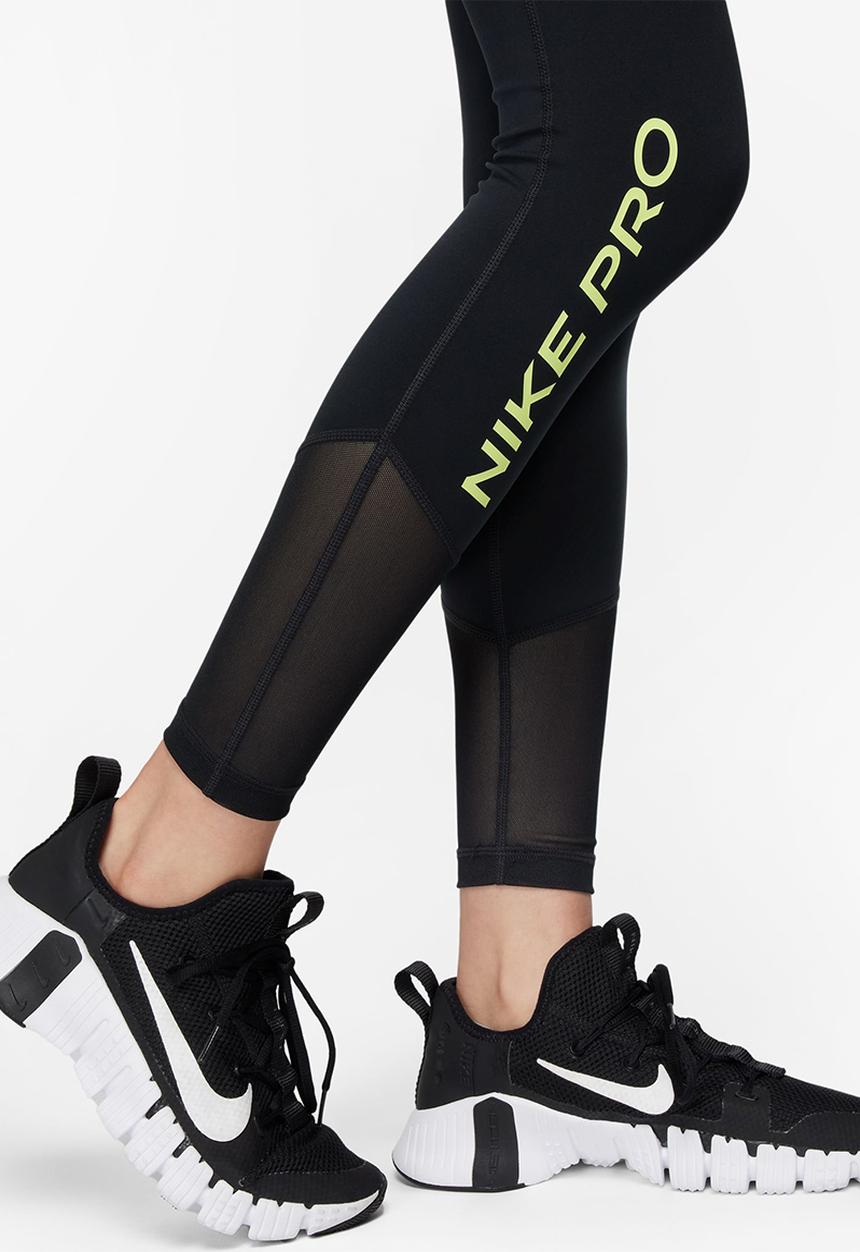 Nike - W Np df mr tight nvty - black/black/lt lemon twist