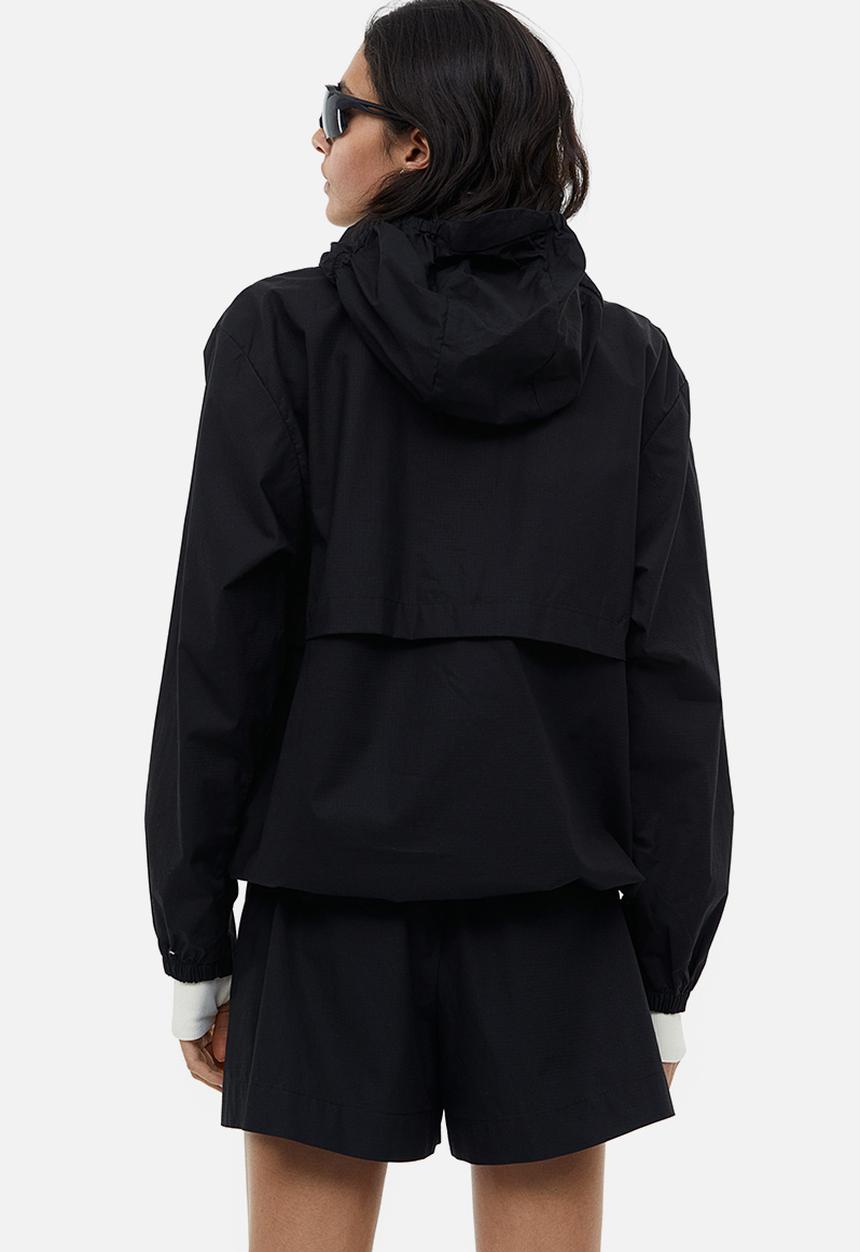 H&M - Water-repellent popover jacket - black