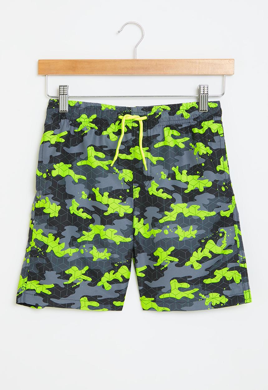 MINOTI - Board shorts - green & grey