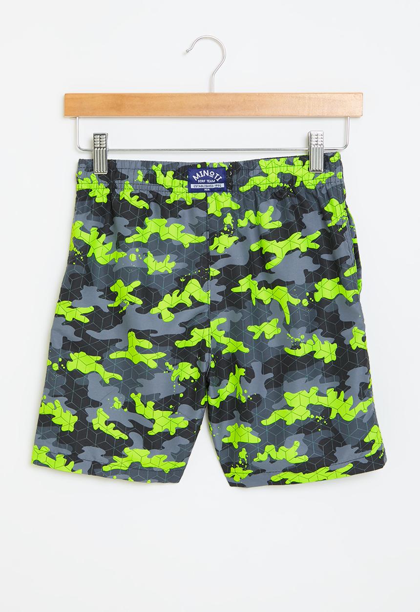 MINOTI - Board shorts - green & grey