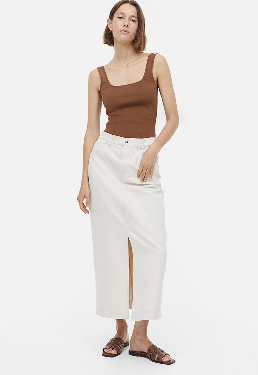 H&M - Ribbed vest top - brown