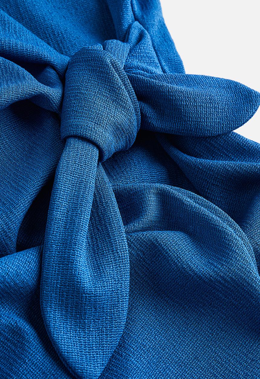 H&M - V-neck wrap dress - bright blue