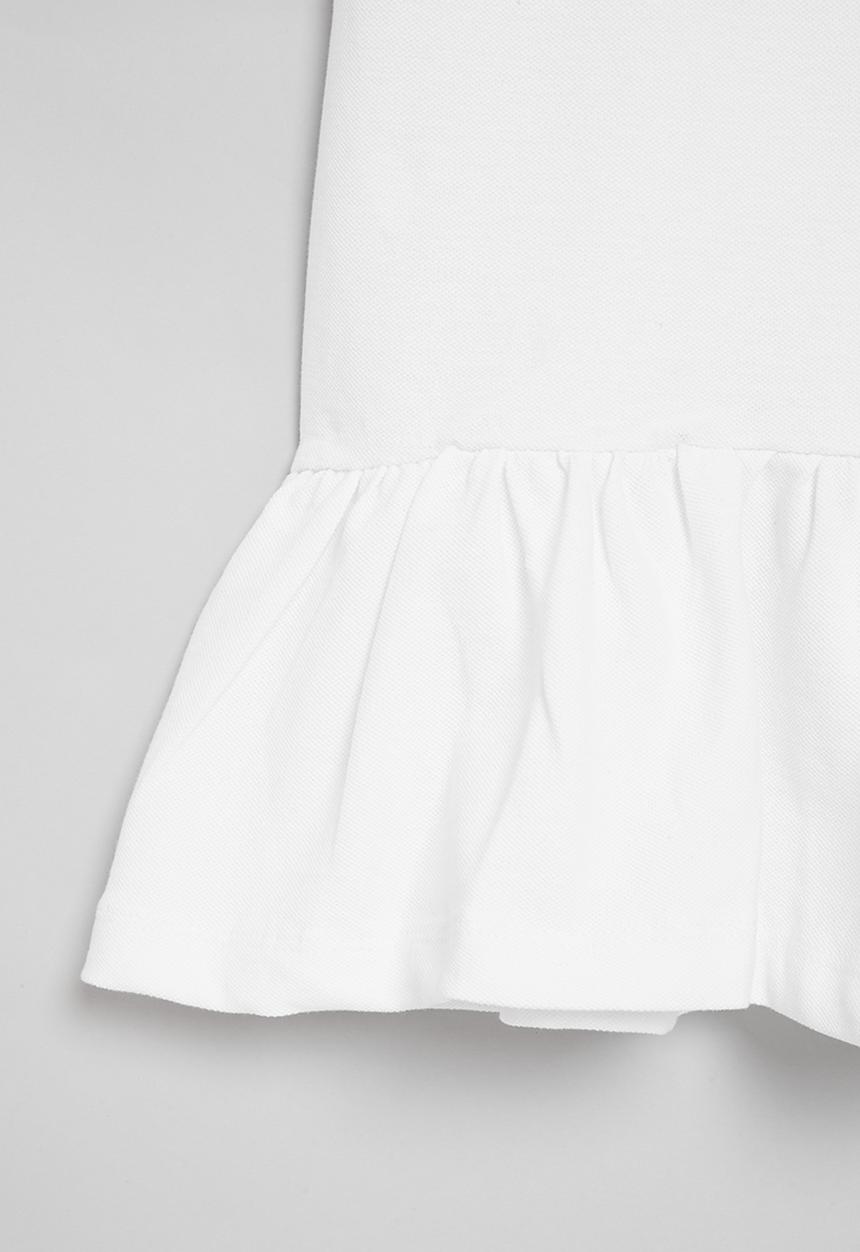MINOTI - Pique polo dress - white