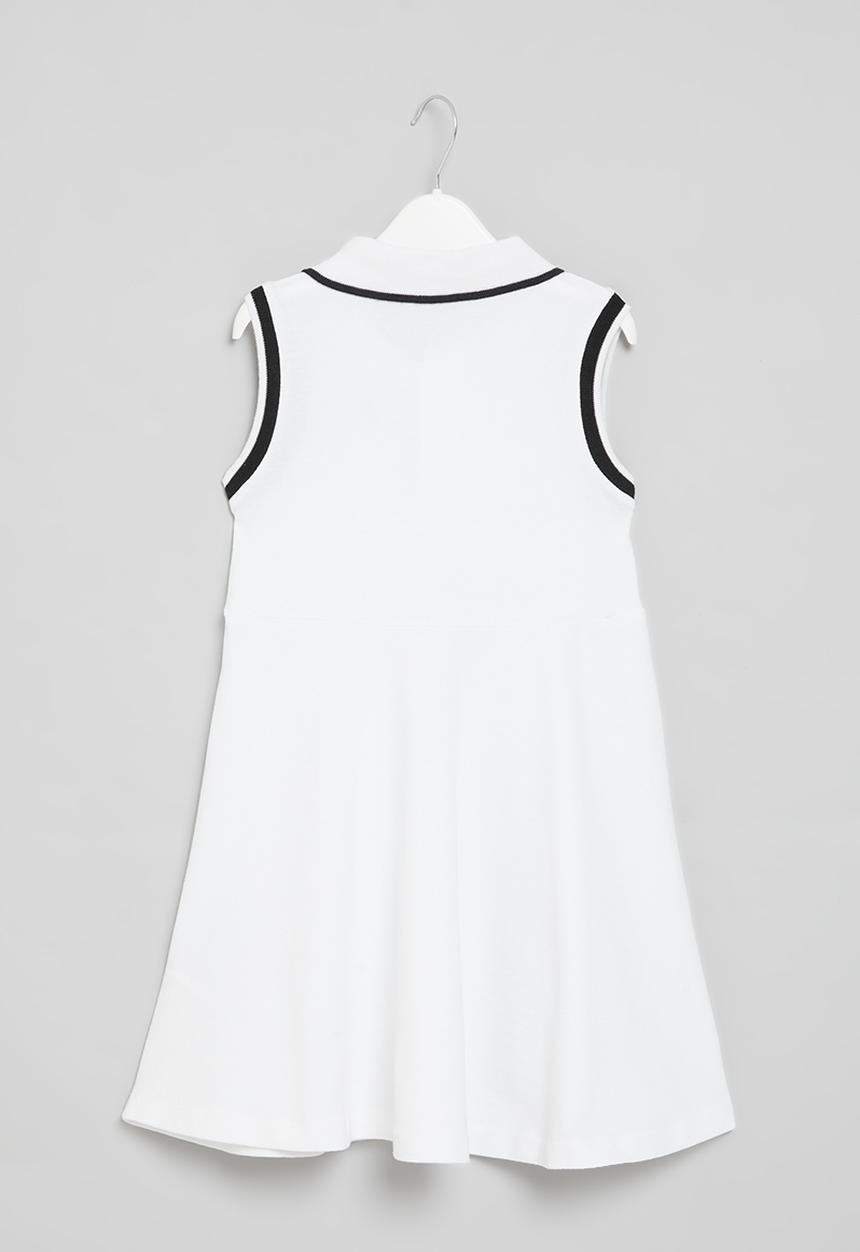 MINOTI - Pique vest dress - white