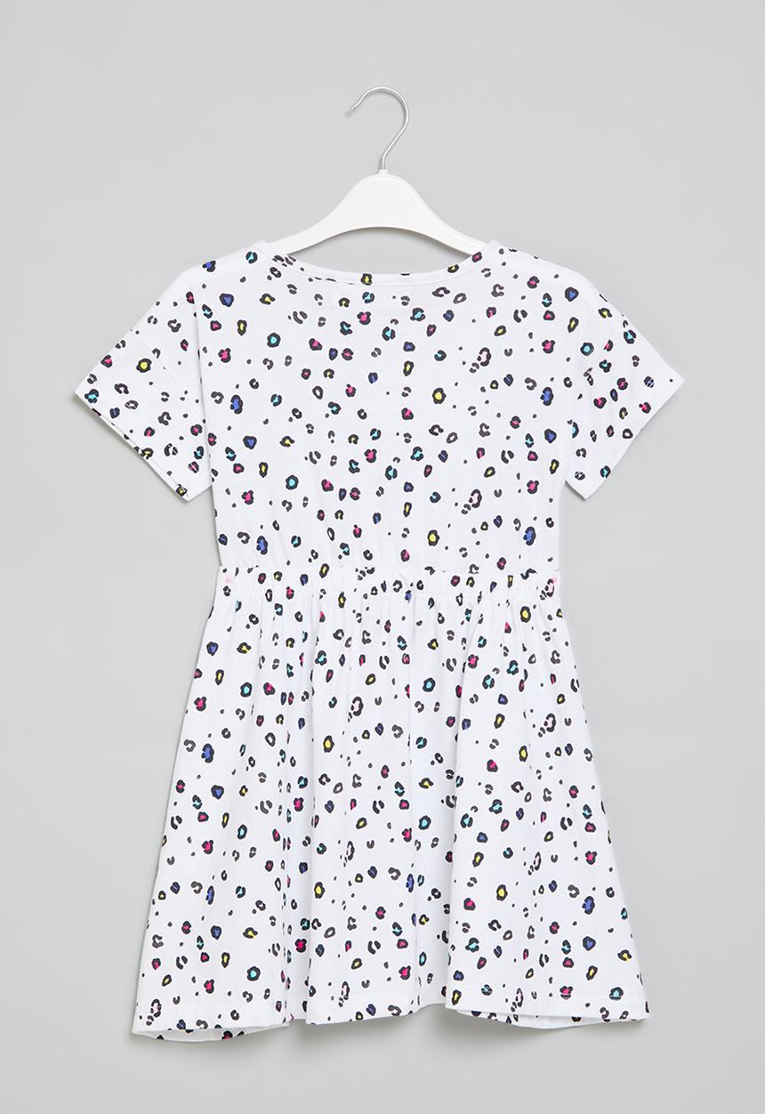 MINOTI - Girls basic tie waist dress - white 