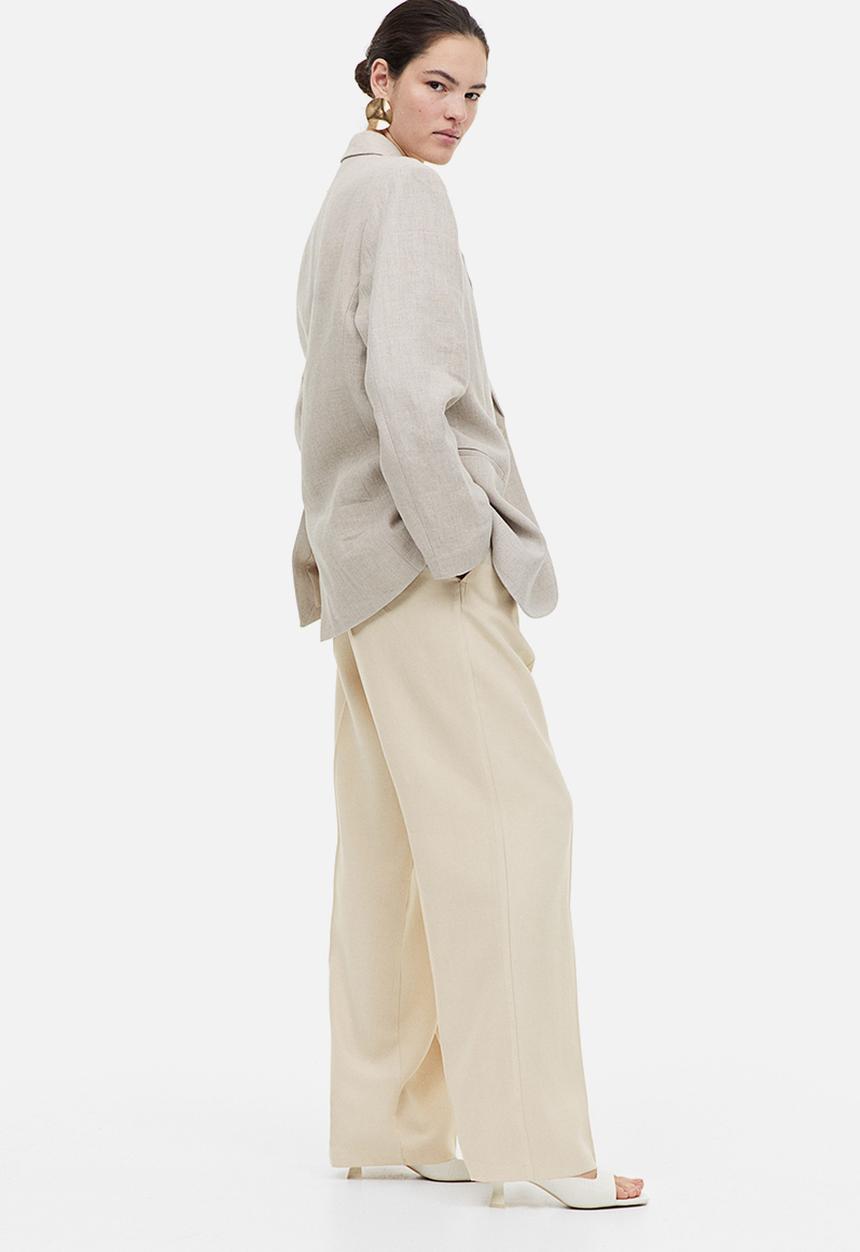 H&M - Tailored trousers - light beige