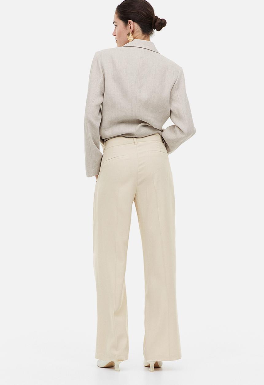 H&M - Tailored trousers - light beige