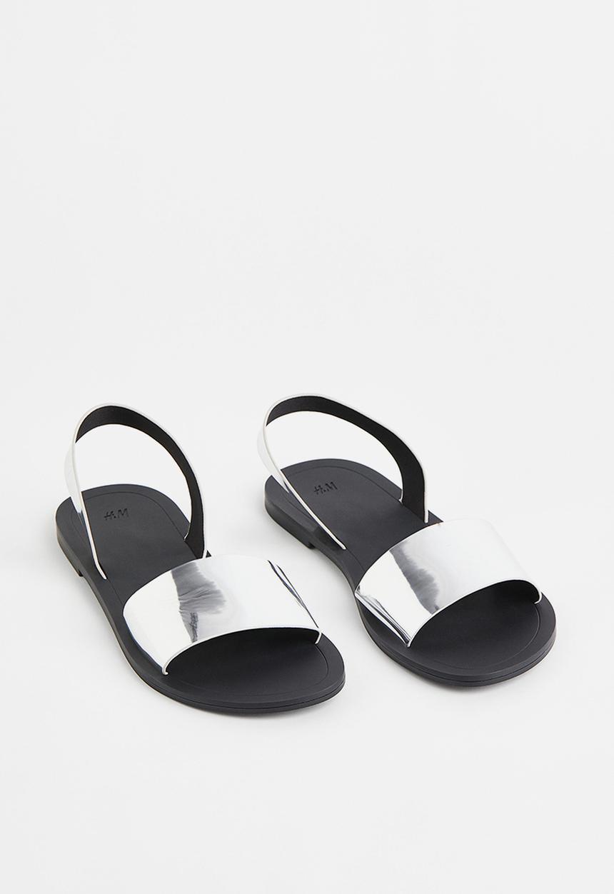 H&M - Sandals - silver coloured