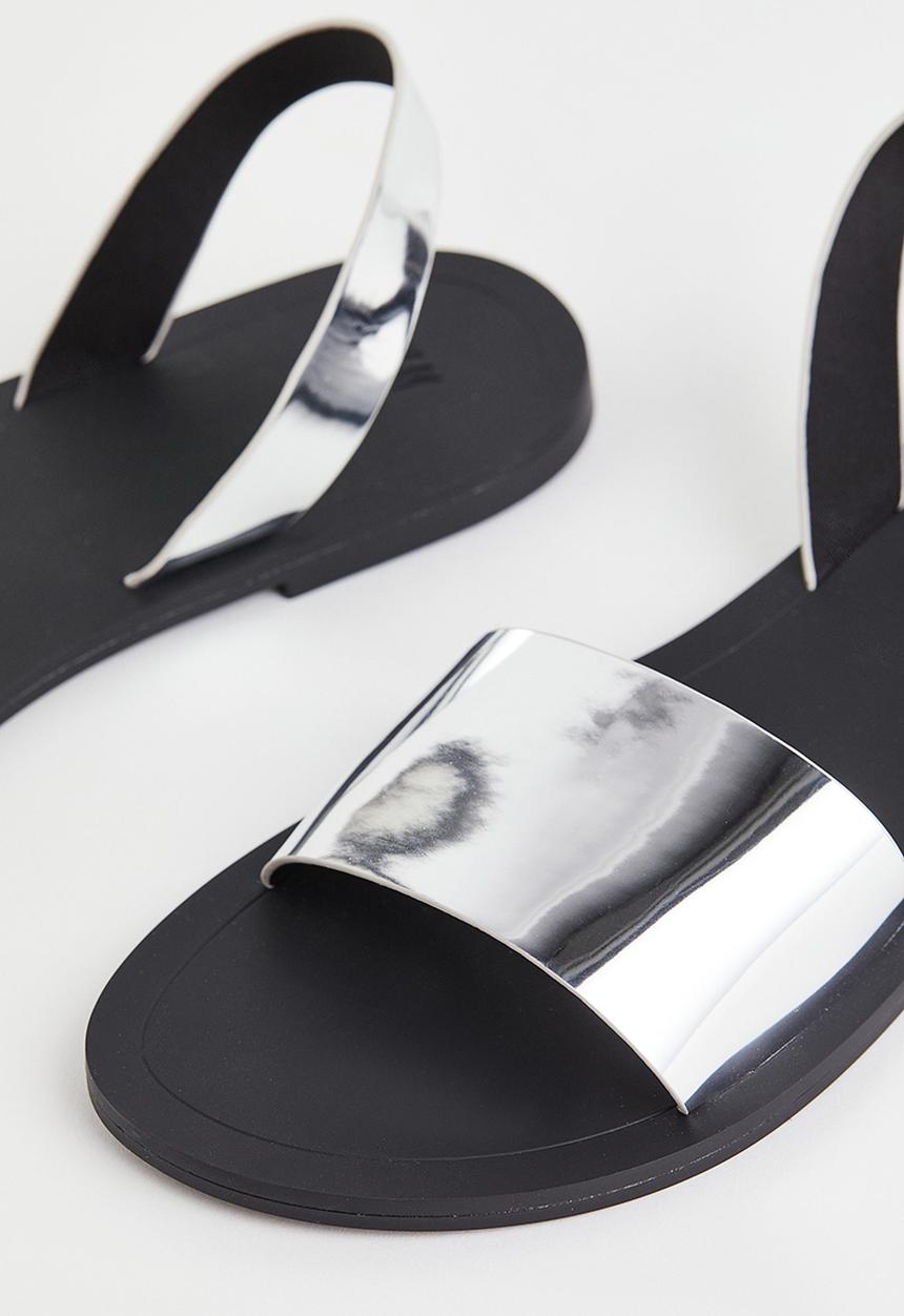 H&M - Sandals - silver coloured