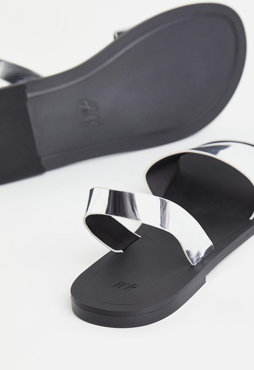 H&M - Sandals - silver coloured