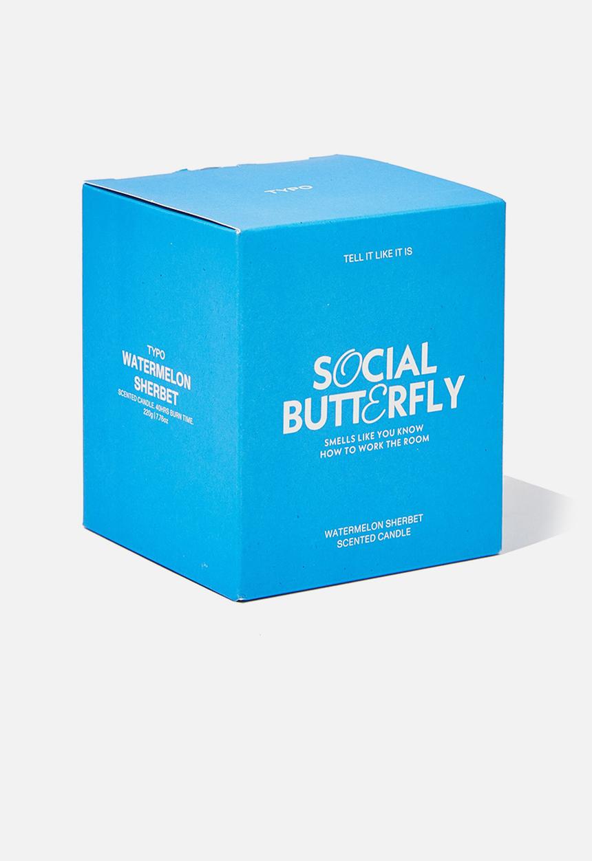 Typo - Tell it like it is candle - blue aura social butterfly